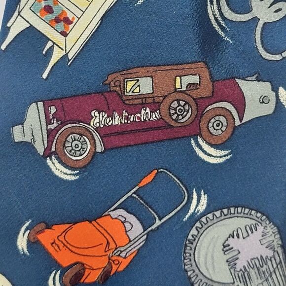Vintage Electrolux Appliances 100% Silk Tie - Picture 6 of 9